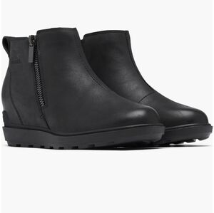 Women's Black Wedge Ankle Boots